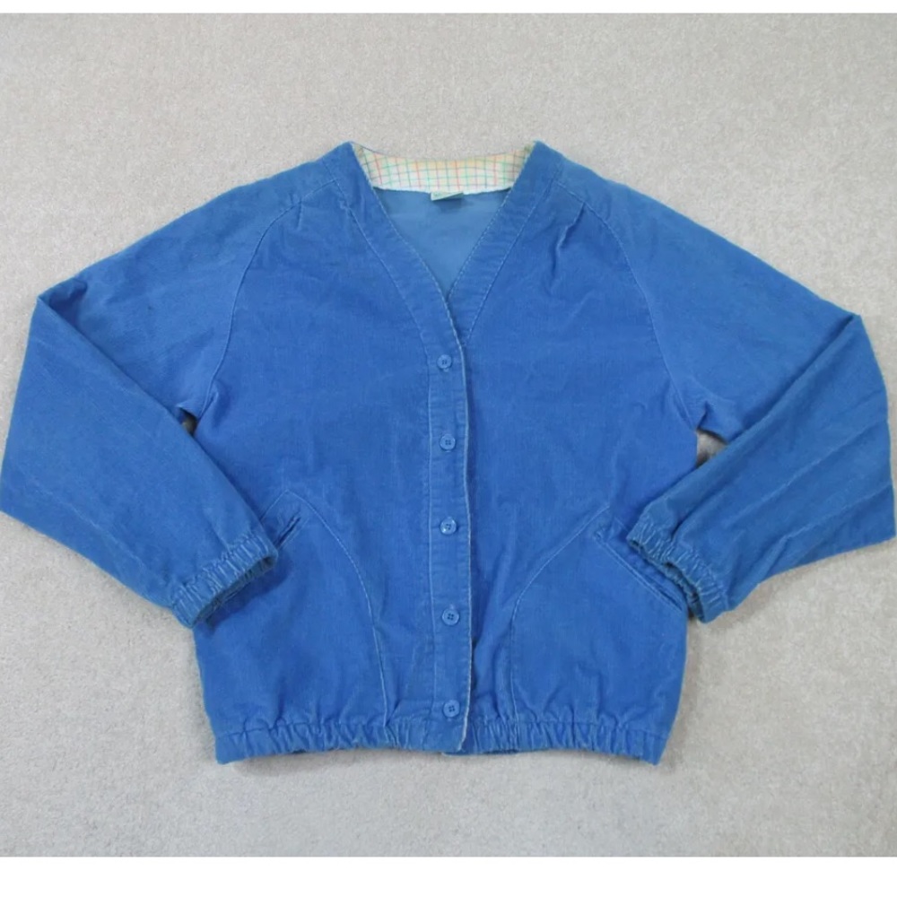 Vintage Wrangler Jacket Women Medium Blue Outdoors Western Rodeo Coat Ladies